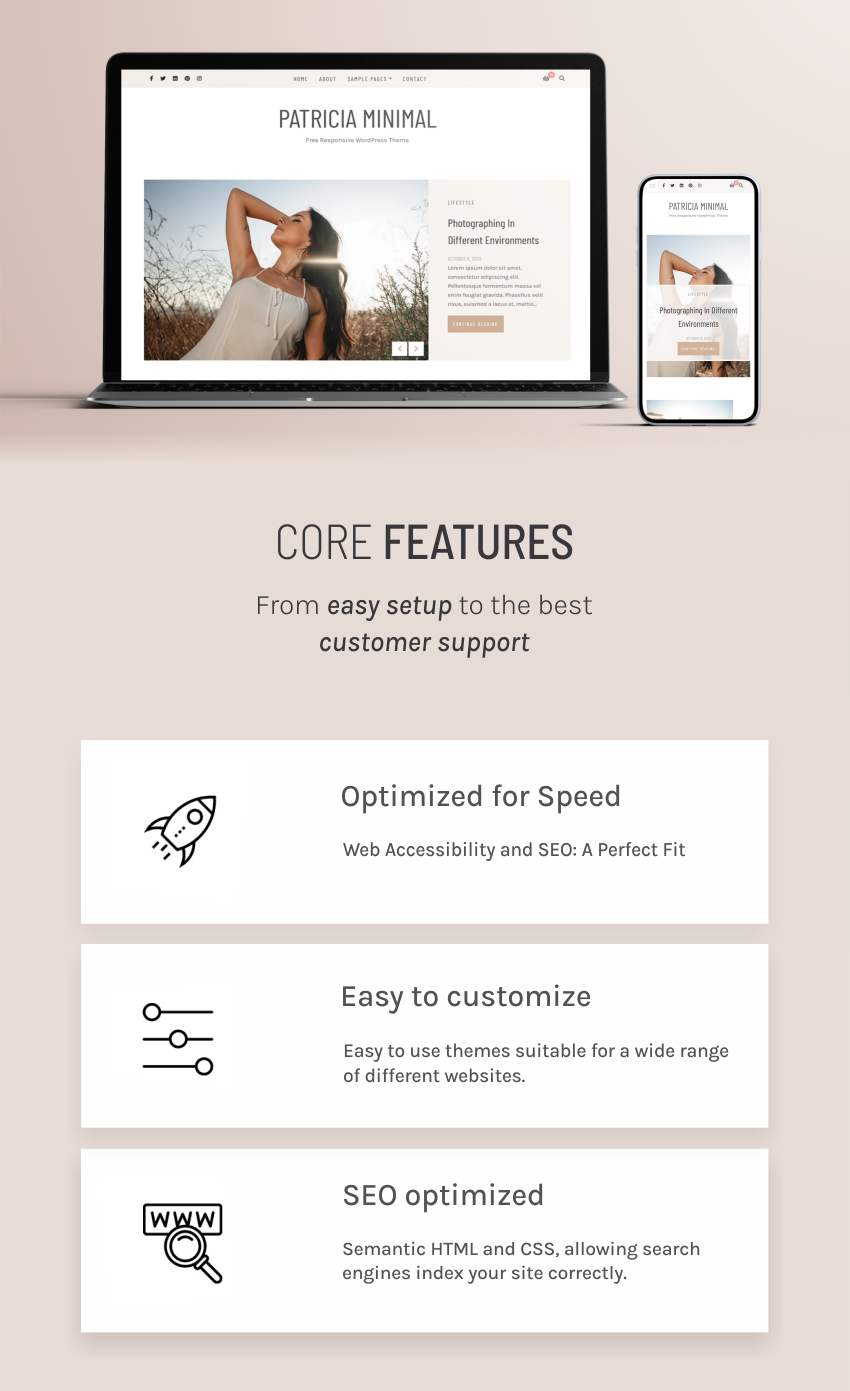 Patricia Minimal Theme Presentation