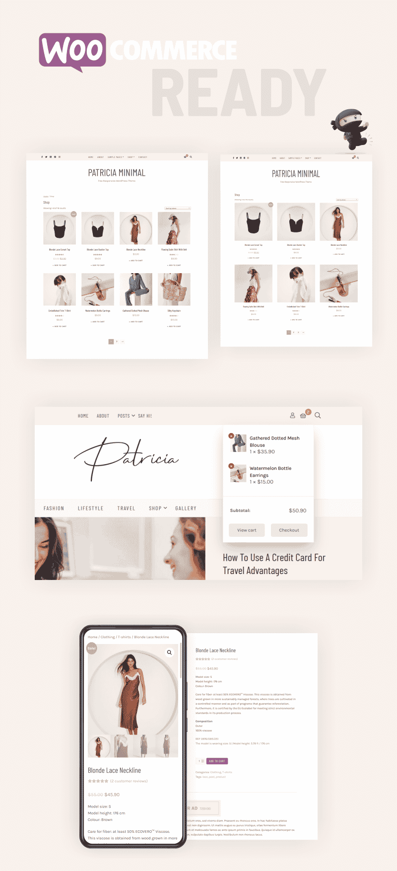 Patricia Minimal WP Theme WooCommerce
